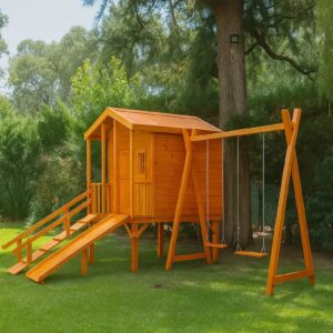 Casita Alta con juegos y Hamacas